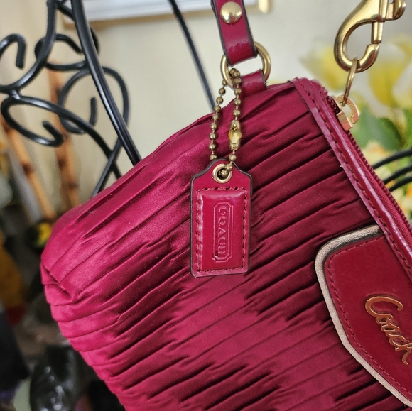 Coach Ashley Gathered Satin Wristlet  - Picture 4 of 4